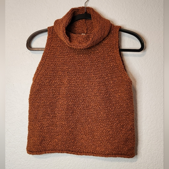 Anthropologie Sweaters - Anthropologie Pilcro Knitted Sleevless Turtleneck Sweater, Size S